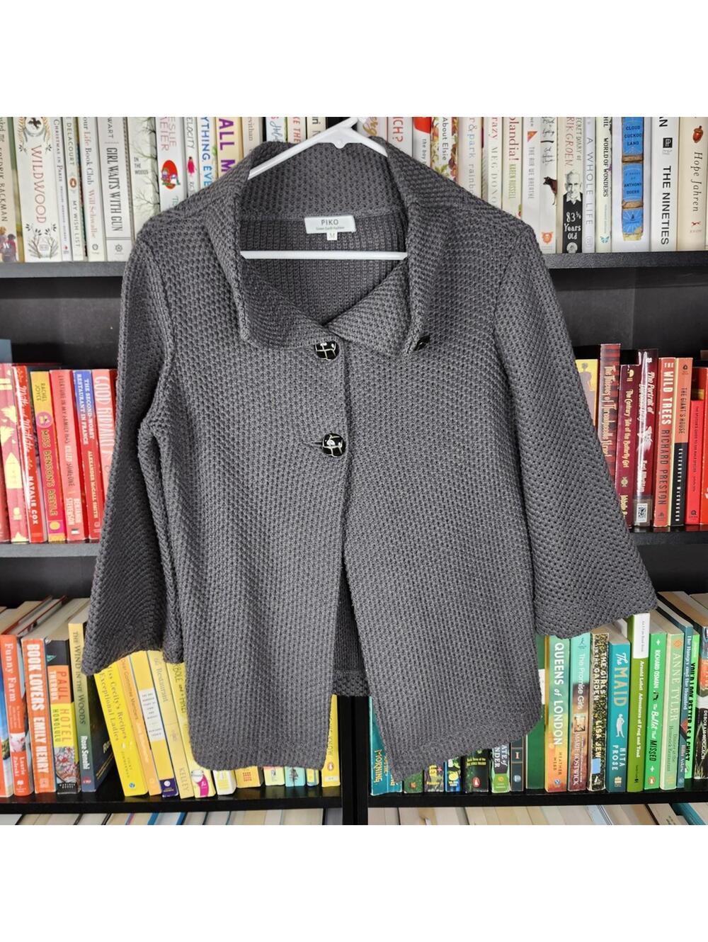 Piko Boutique Gray Knit Sweater Medium